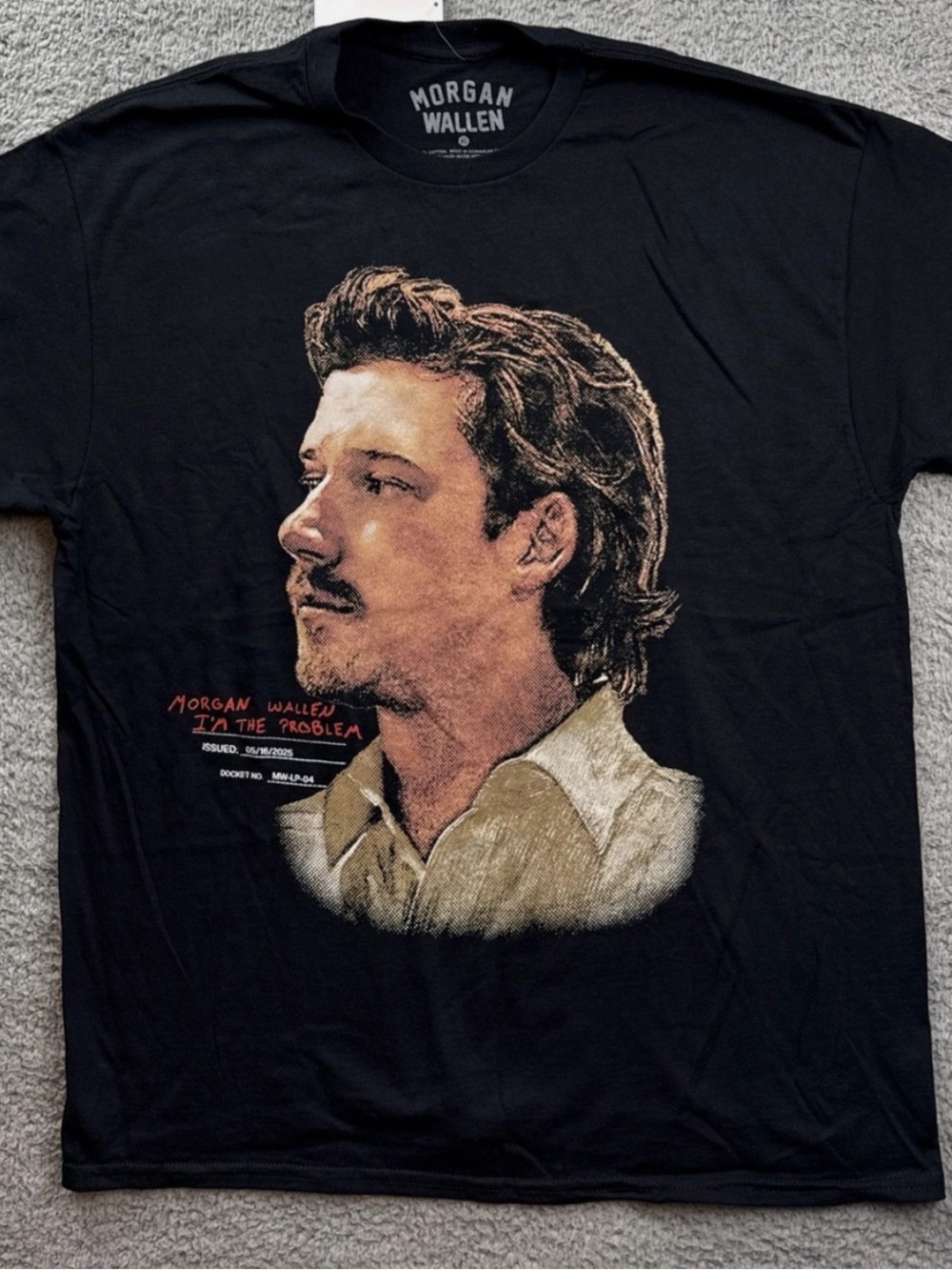 Target  NWT Morgan Wallen Black Graphic Portrait Tee